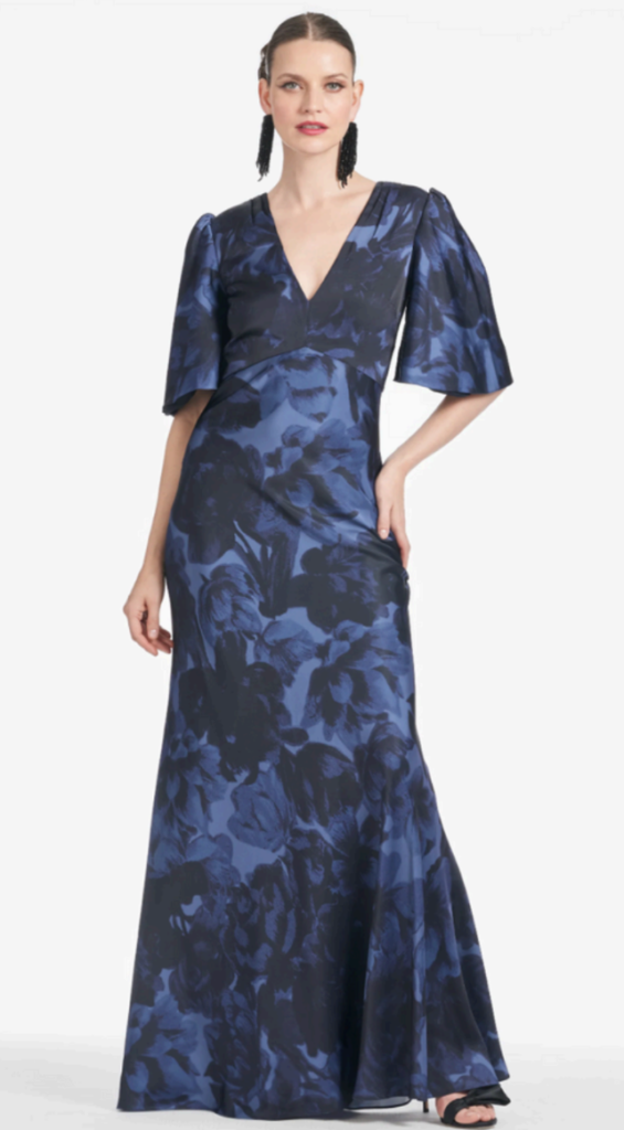 Mae Gown, Deep Ocean Bouquet.